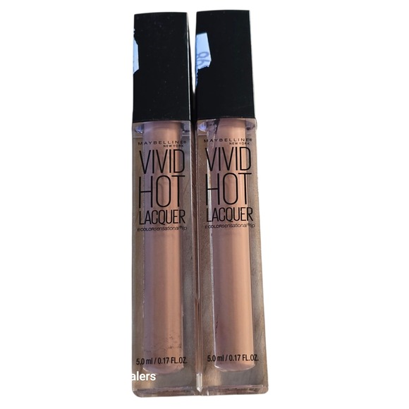 Maybelline Vivid Hot Lacquer Lip Gloss Color Sensational 64 Unreal (2) - Picture 1 of 5